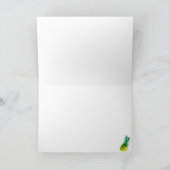 Carte de vœux en texte funky jaune Citron (Intérieur)