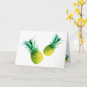 Carte de vœux en texte funky jaune Citron (Fleur jaune)