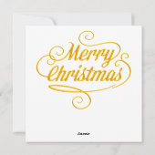 Carte de voeux en verre de Noël (Dos)