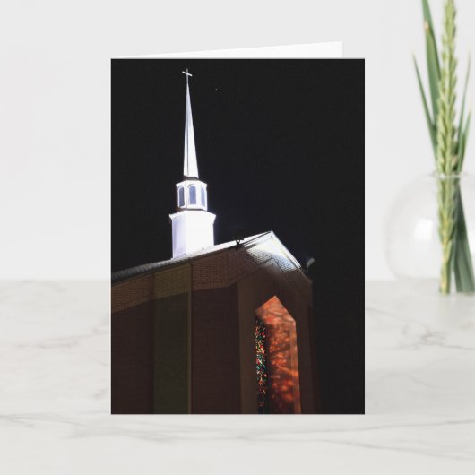 Carte de voeux en verre de nuit (Devant)