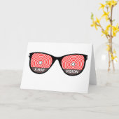 Carte de voeux en verre de vision de rayon X (Fleur jaune)