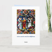 carte de voeux en vitrail jésus (Dos)