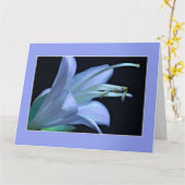 Carte de voeux encadrée d'amitié (Fleur jaune)