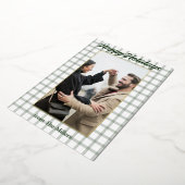 Carte de vœux encadrée en papier métallisé à motif (Rotation)