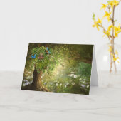 Carte de voeux Enchanted Forest Man Toutes les occ (Fleur jaune)
