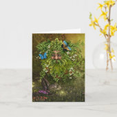 Carte de voeux Enchanted Forest Man Toutes les occ (Fleur jaune)