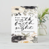 Carte de vœux encourageante 2 Corinthiens 5:7 (Debout devant)