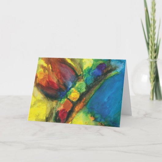 Carte de voeux énergique Chakra Flutterbys (Devant)