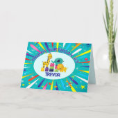 Carte de voeux enfant d'anniversaire personnalisée (Devant)