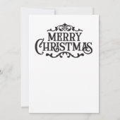 Carte de voeux Ephemera de Noël (Dos)