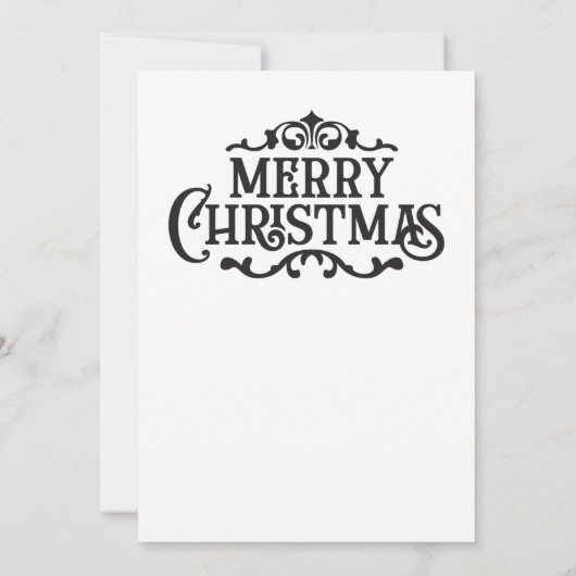 Carte de voeux Ephemera de Noël (Dos)