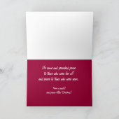 Carte de voeux : Éphésiens de Noël Nap Chat (Intérieur)