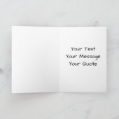 Carte de vœux équine en platine (Intérieur)