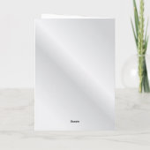 Carte de vœux équine Platine (Dos)