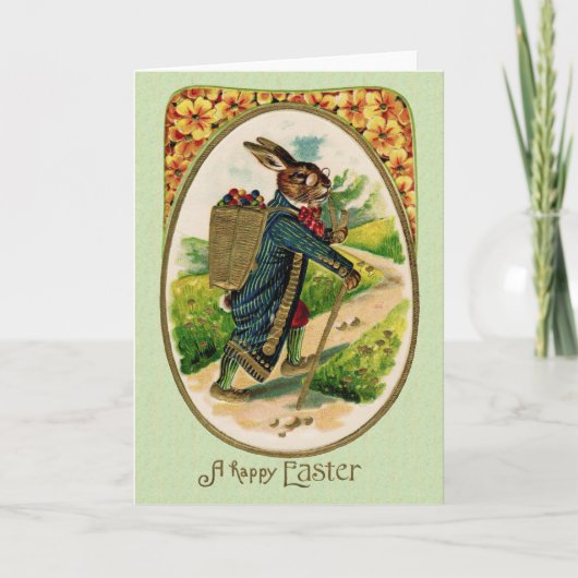 Carte de voeux Erudite Easter Rabbit (Devant)