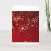 Carte de voeux espagnole de Noël de poinsettia de (Dos)