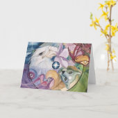 Carte de voeux : "Essence Wheel" (Fleur jaune)