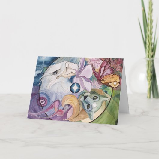 Carte de voeux : "Essence Wheel" (Devant)