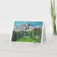Carte de vœux Estes Park Montagnes Rocheuses