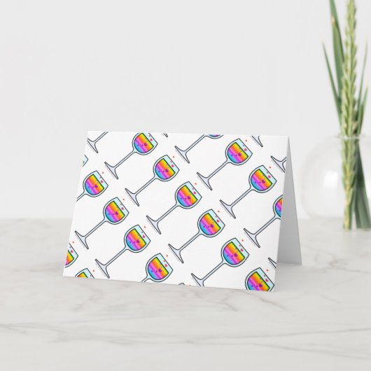 CARTE DE VŒUX ET CARTES DE NOTES ART VIN (Devant)