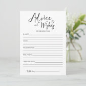 Carte de Vœux et Conseils pour la Future Mariée (Debout devant)