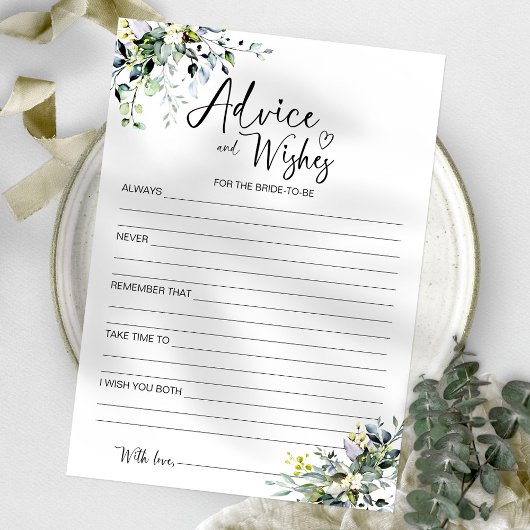Carte de Vœux et Conseils pour la Future Mariée