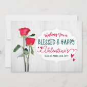 Carte de Vœux et de Bénédictions pour la Saint-Val (Devant)