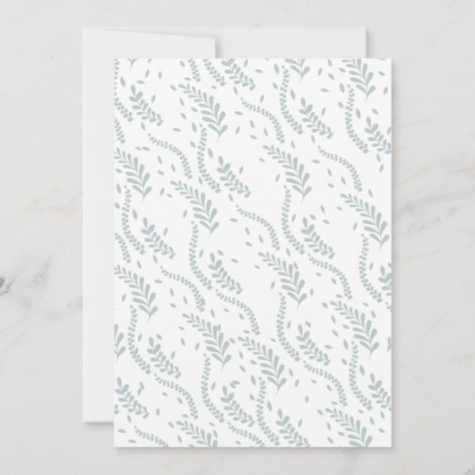 Carte de voeux et de conseils de verdure (Dos)