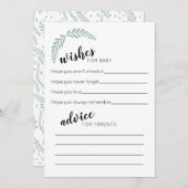 Carte de voeux et de conseils de verdure (Devant / Derrière)