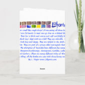 Carte de voeux et de note couleur au crayon Koala (Dos)