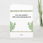 Carte de vœux et de notes Bamboo Winter (Dos)