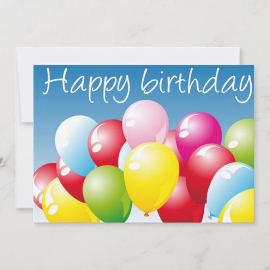 Carte de voeux et Invitations pour l'anniversaire  (Devant)