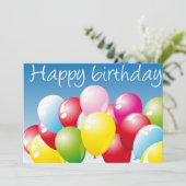 Carte de voeux et Invitations pour l'anniversaire  (Debout devant)