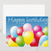 Carte de voeux et Invitations pour l'anniversaire  (Devant / Derrière)