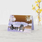 carte de voeux - étant avec vous (Fleur jaune)