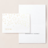 Carte de voeux Etched Gold Foil STARS (Affichage)