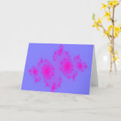 Carte de voeux éternuée rose (Fleur jaune)