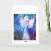 Carte de voeux éthérée d'ange (Dos)