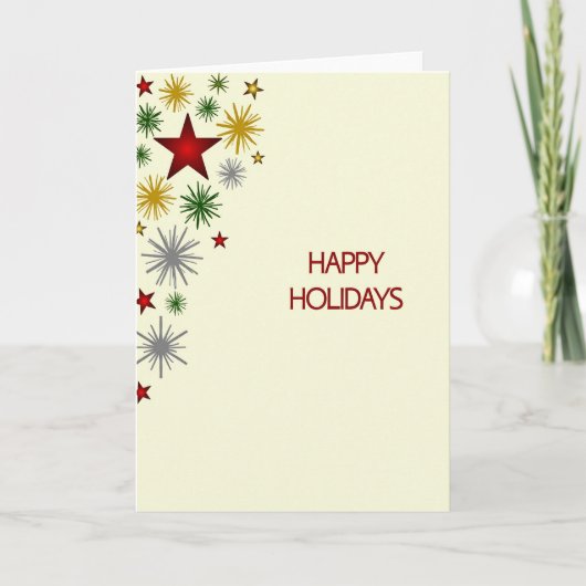 Carte de vœux étoile de Noël (Devant)