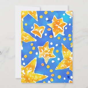 Carte de vœux étoile de Noël en couleurs ukrainien