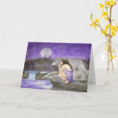 carte de voeux étoilée (Fleur jaune)