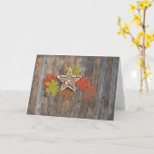 Carte de vœux Étoiles d'automne (Fleur jaune)