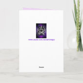 Carte de vœux étoiles et pentagramme (Dos)