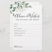 Carte de voeux Eucalyptus Bride et de conseil de c (Devant / Derrière)