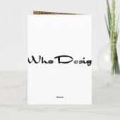 Carte de vœux événement photo impression d'animal (Dos)