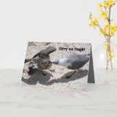 Carte de voeux - excuses (Fleur jaune)