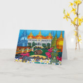 Carte de voeux exotique de Bangkok (Fleur jaune)