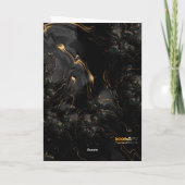 Carte de voeux - F1671 "Golden Lava" (Dos)