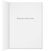 Carte de voeux Fa La La White (Intérieur (Droit))