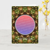 Carte de voeux factice (Fleur jaune)